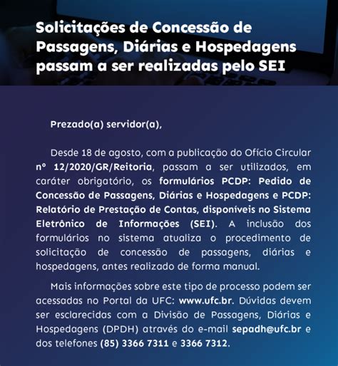 Novas Regras Para Solicita O De Di Rias E Passagens Instituto De