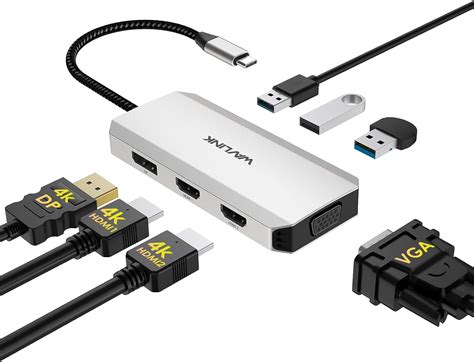 Wavlink Usb C Dockingstation F R Macbook Dell Xps Lenovo Yoga