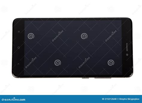 Modern Touch Screen Smartphone Isolated On White Background Stock Photo