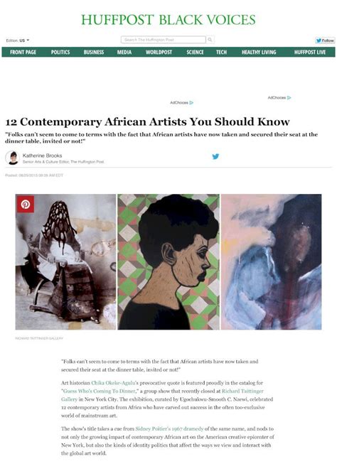 Pdf Contemporary African Artists You Should Know Behold