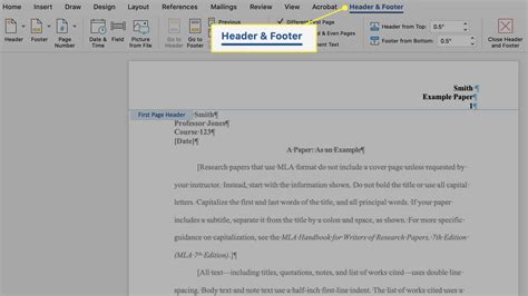 How To Use Headers In Word Mla Format Atomgarry