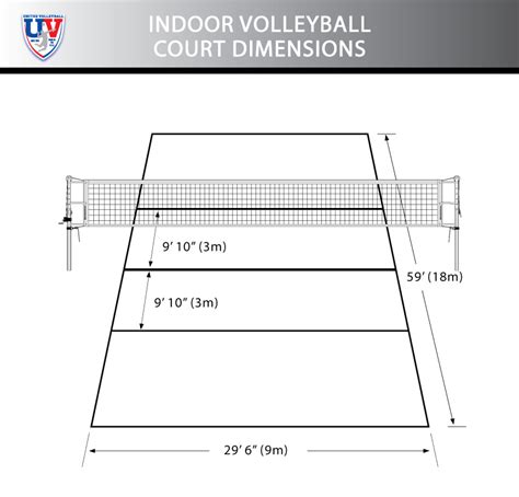 Avp Official Volleyball Court Dimensions