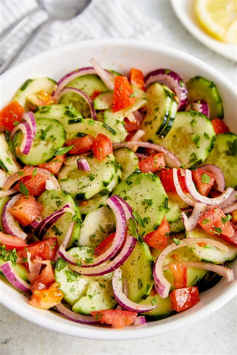 Cucumber Tomato Salad - About a Mom