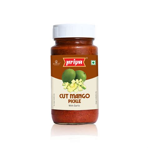 Buy Priya Cut Mango Pickle With Garlic 300g Authentic Telugu Style