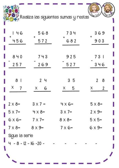 The Printable Worksheet For Addition And Subtractional Numbers In Spanish