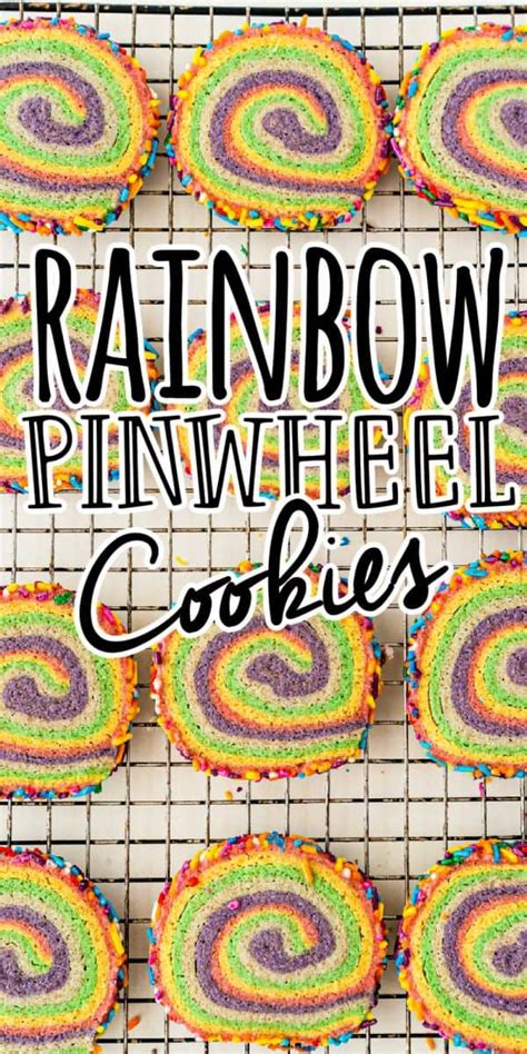 Rainbow Pinwheel Cookies Recipe Rainbow Swirl Sugar Cookies