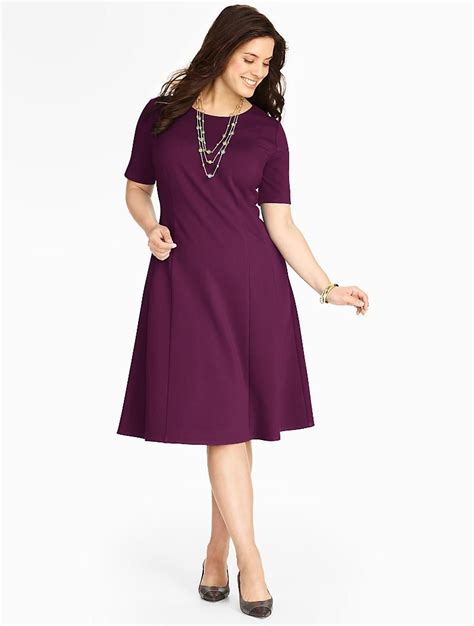 Talbots Refined Ponte Fit And Flare Dress Fit And Flare Dress