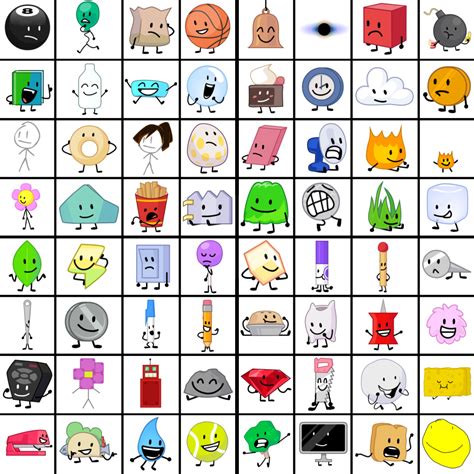 All Bfb Contestants But There Is No Eyebrows Rbattlefordreamisland