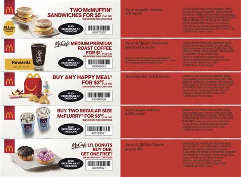 Mcdonalds Canada Coupons On Valid Until February 7