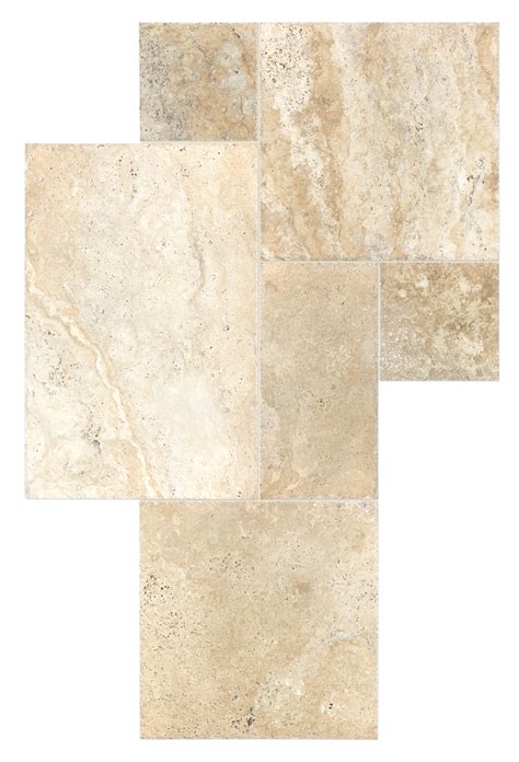 Buy Online Picasso Travertine Field Tile 16x24x1⅜ Brushed Surface Group Anatolia