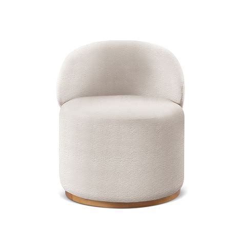 Poltrona Moderna Brenda Boucl Nude