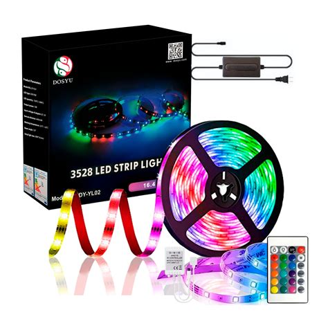 Tira De Luz Led Multicolor Rgb Dosyu Dy Yl Impermeable Metros