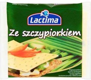 Lactima Ze Szczypiorkiem Ser Topiony W Plasterkach 130 G 8 Sztuk