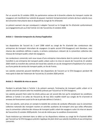 Idcc 16 Avenant Derogation Temporaire Cfa PDF