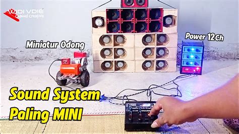 Diy Miniatur Sound System Test Sound Balap Terkecil YouTube