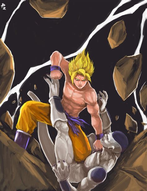 Goku VS Freeza by perapera on DeviantArt