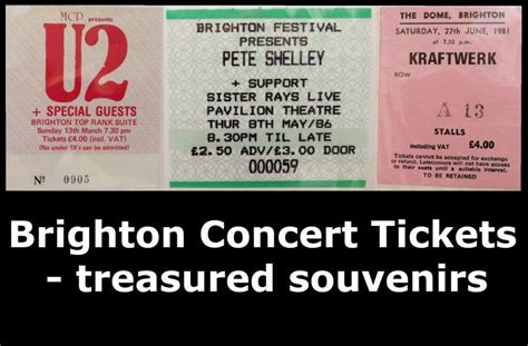 Brighton Concert Tickets – treasured souvenirs – Brighton and Hove News