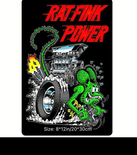 Rat Fink Metal Tin Sign Etsy