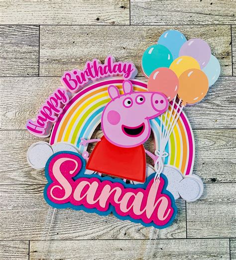 Peppa Pig Cake Topper Artofit