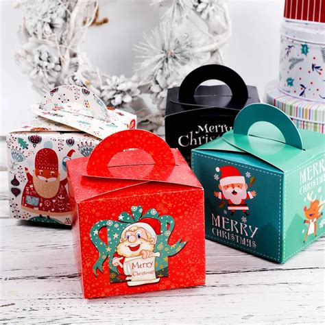 50pcs Christmas Paper Box X Mas Party T Box In T Bags And Wrapping