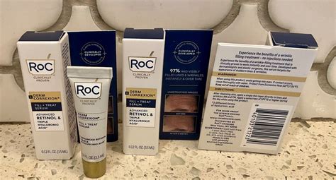 Nib Lot Of Roc Derm Correxion Fill And Treat Serum Refill Retinol