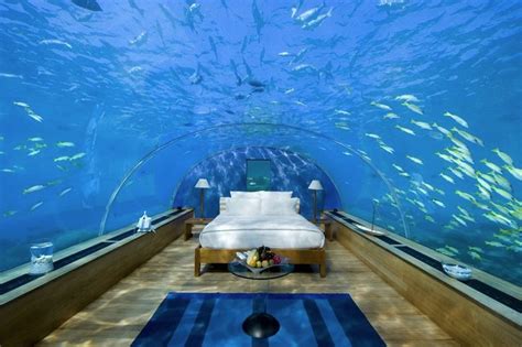 1 underwater hotel suite Conrad Maldives Rangali Islands Resort ...