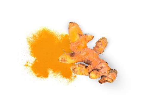 Premium Photo Top View Of Finely Dry Turmeric Curcuma Longa Linn With