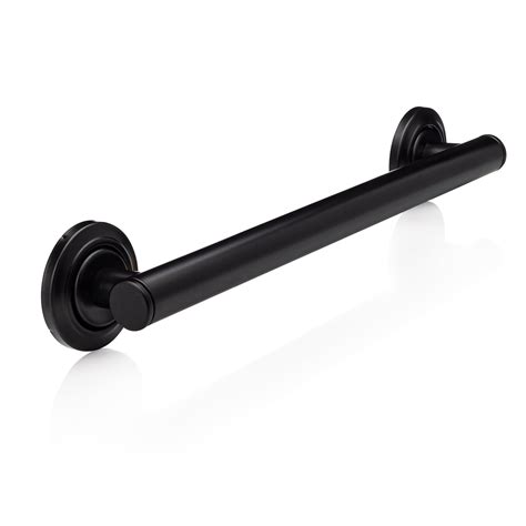 Matte Black Designer Grab Bar | Black Bath Safety Bar - Mr. Grab Bar