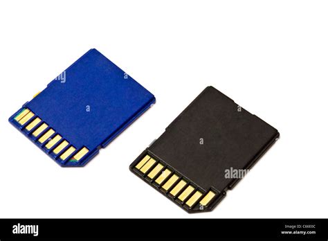 Sd Cards Isolated On White Background Stock Photo Alamy