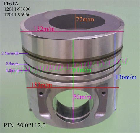 PF6TA 12011 91690 NISSAN PISTON SET Piston Set AUTOPARTS PRODUCTS