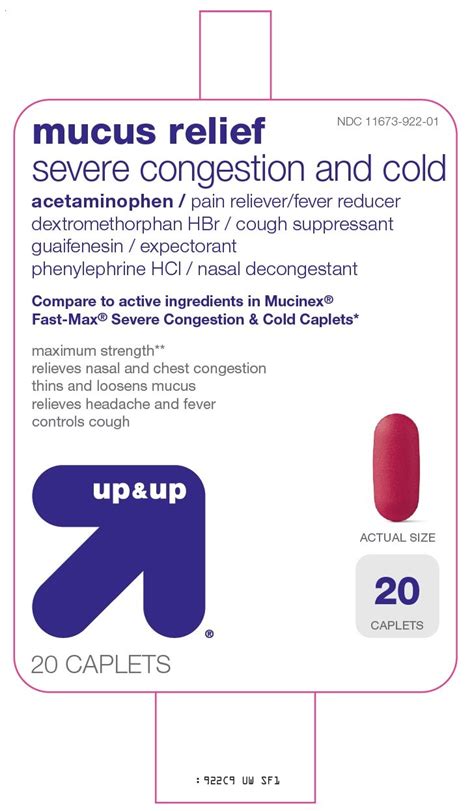 Up And Up Mucus Relief Severe Congestion And Cold Target Corporation