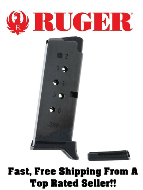 Ruger Lcp 380 Acp Auto 6 Round Pistol Magazine Mag Clip Original Oem 90333 3a 3871891142