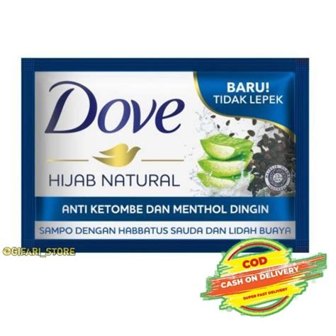 Jual Dove Hijab Natural Anti Ketombe Dan Menthol Dingin Ml Shopee