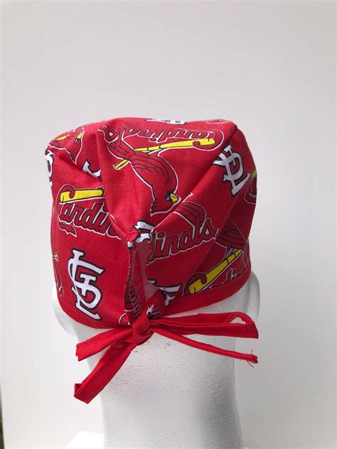 St Louis Cardinals Scrub Hat Classic Surgical Cap Single Layer