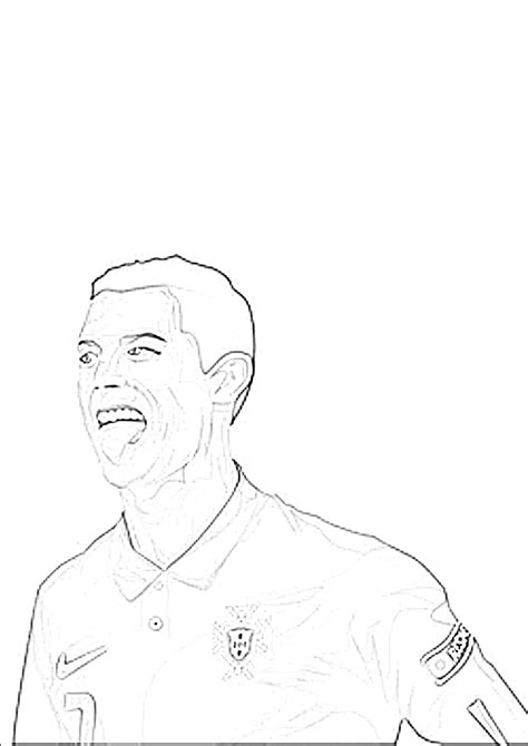 Coloriages Cristiano Ronaldo Imprimer