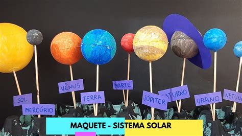 Maquete I Sistema Solar I Olhula Youtube