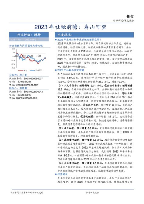 金融 2023 01 31 郑小霞、刘锦慧 华安证券 喵