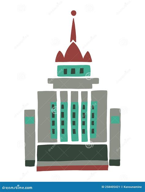 Bulgaria, Sofia Flat Landmarks Vector Illustration. Bulgaria, Sofia