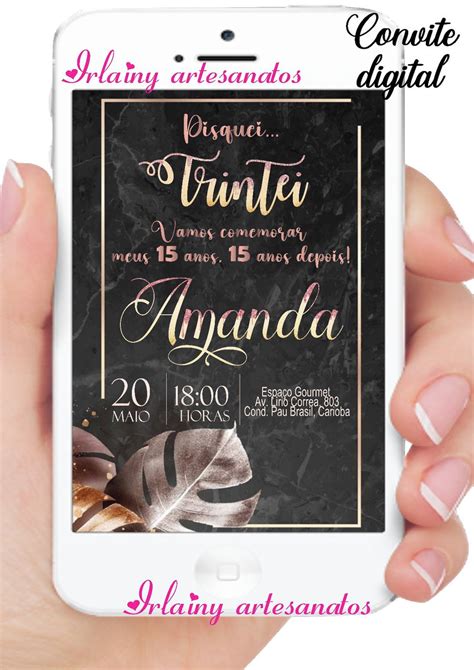 Convite Digital Trintei Elo Produtos Especiais