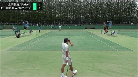 2024年 全日本シングルスソフトテニス選手権大会 男子 準々決勝 上岡俊介 京都 Uprise 対 船水颯人 東京 稲門クラブ