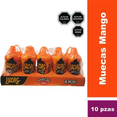 Dulce Mexicano Lucas Muecas Mango 10 Piezas