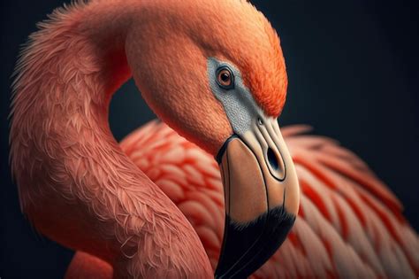 Free Photo Closeup Of Neck And Head Pink Flamingo Bird