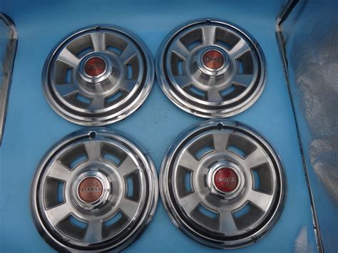 Pontiac Lemans Firebird Tempest Pmd Hub Caps Set Of Inv