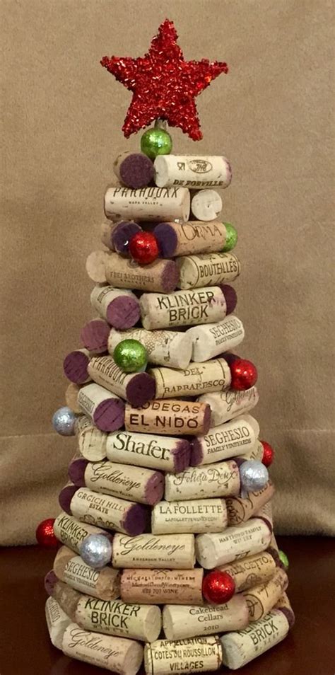 Wine Cork Christmas Crafts Diy Cuteness