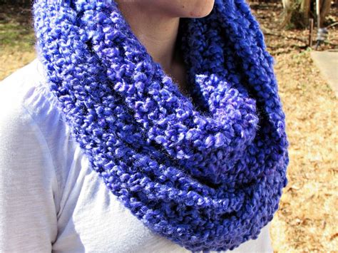 Homespun Thick And Quick Infinity Scarf Pattern For The Knifty Knitter