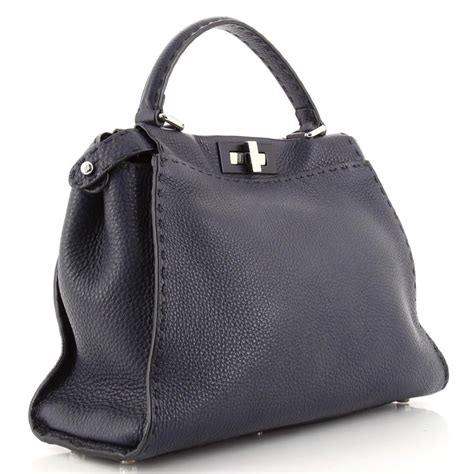 Fendi Selleria Peekaboo Bag Rigid Leather Regular For Sale At 1stdibs