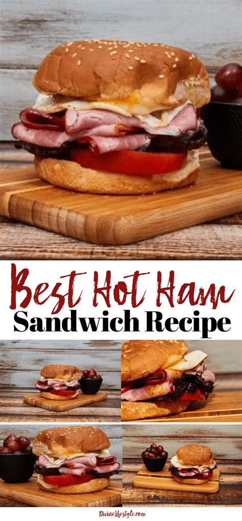 Best Hot Ham Sandwich Recipe With Fried Egg And Cheese