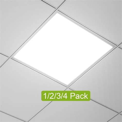 W X Ft Led Light Flat Panel Imountek K Recessed Drop Ceiling