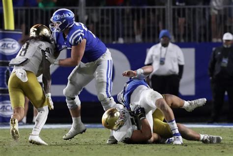 Duke Provides Update On Quarterback Riley Leonards Ankle Injury When