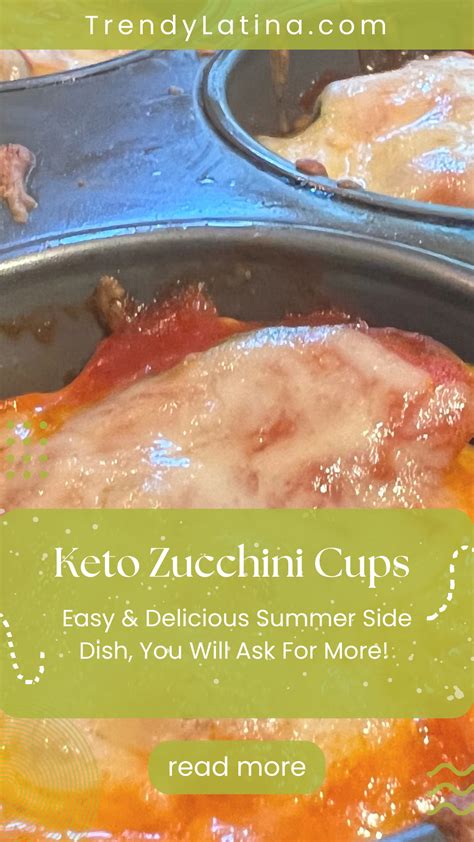 Keto Zucchini Cups Trendy Latina